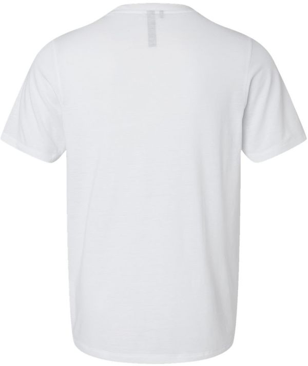 Am image of a Custom Adidas Blended TShirt in White!