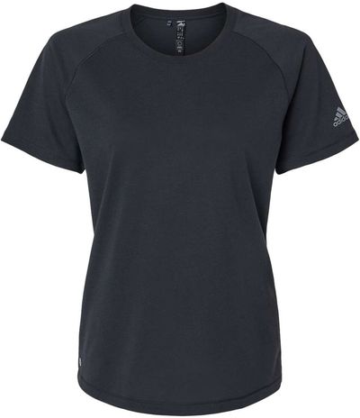 Am image of a Custom Adidas Womens Blended TShirt in Black!