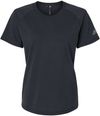 Am image of a Custom Adidas Womens Blended TShirt in Black!