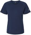 Am image of a Custom Adidas Womens Blended TShirt in Collegiate Navy!