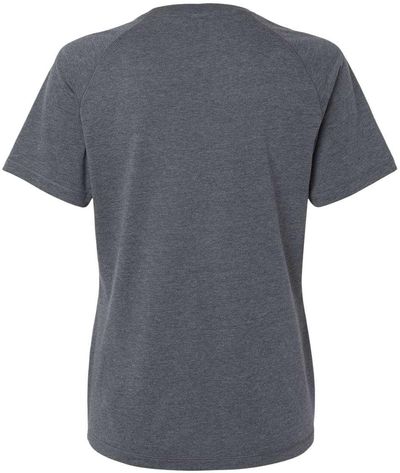 Am image of a Custom Adidas Womens Blended TShirt in Dark Grey Heather!