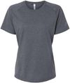 Am image of a Custom Adidas Womens Blended TShirt in Dark Grey Heather!