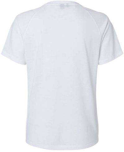 Am image of a Custom Adidas Womens Blended TShirt in White!