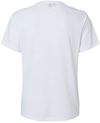 Am image of a Custom Adidas Womens Blended TShirt in White!