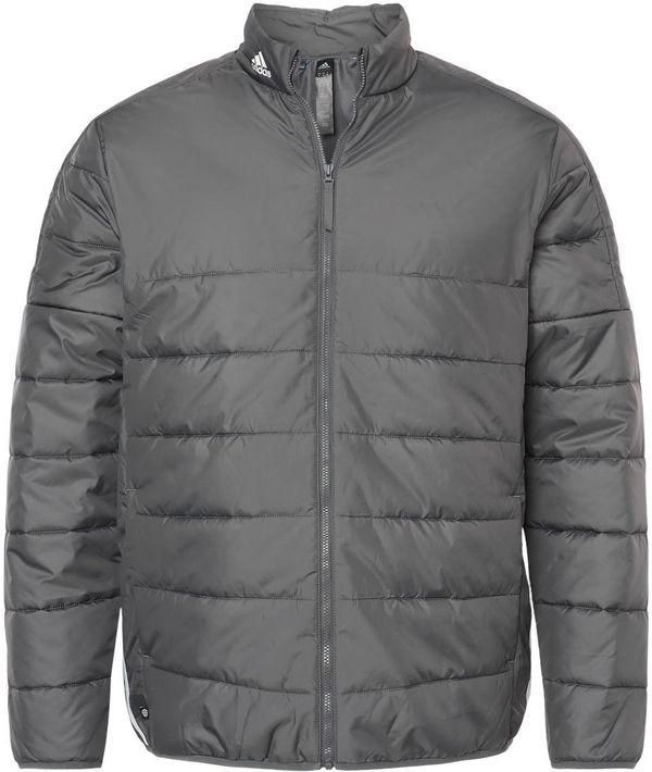 Am image of a Custom Adidas Mens Puffer Jacket in Grey Five!
