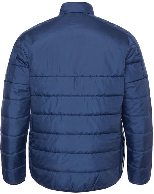 Am image of a Custom Adidas Mens Puffer Jacket in Team Navy Blue!