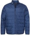 Am image of a Custom Adidas Mens Puffer Jacket in Team Navy Blue!