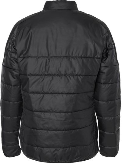 Am image of a Custom Adidas Womens Puffer Jacket in Black!