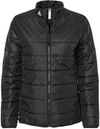 Am image of a Custom Adidas Womens Puffer Jacket in Black!
