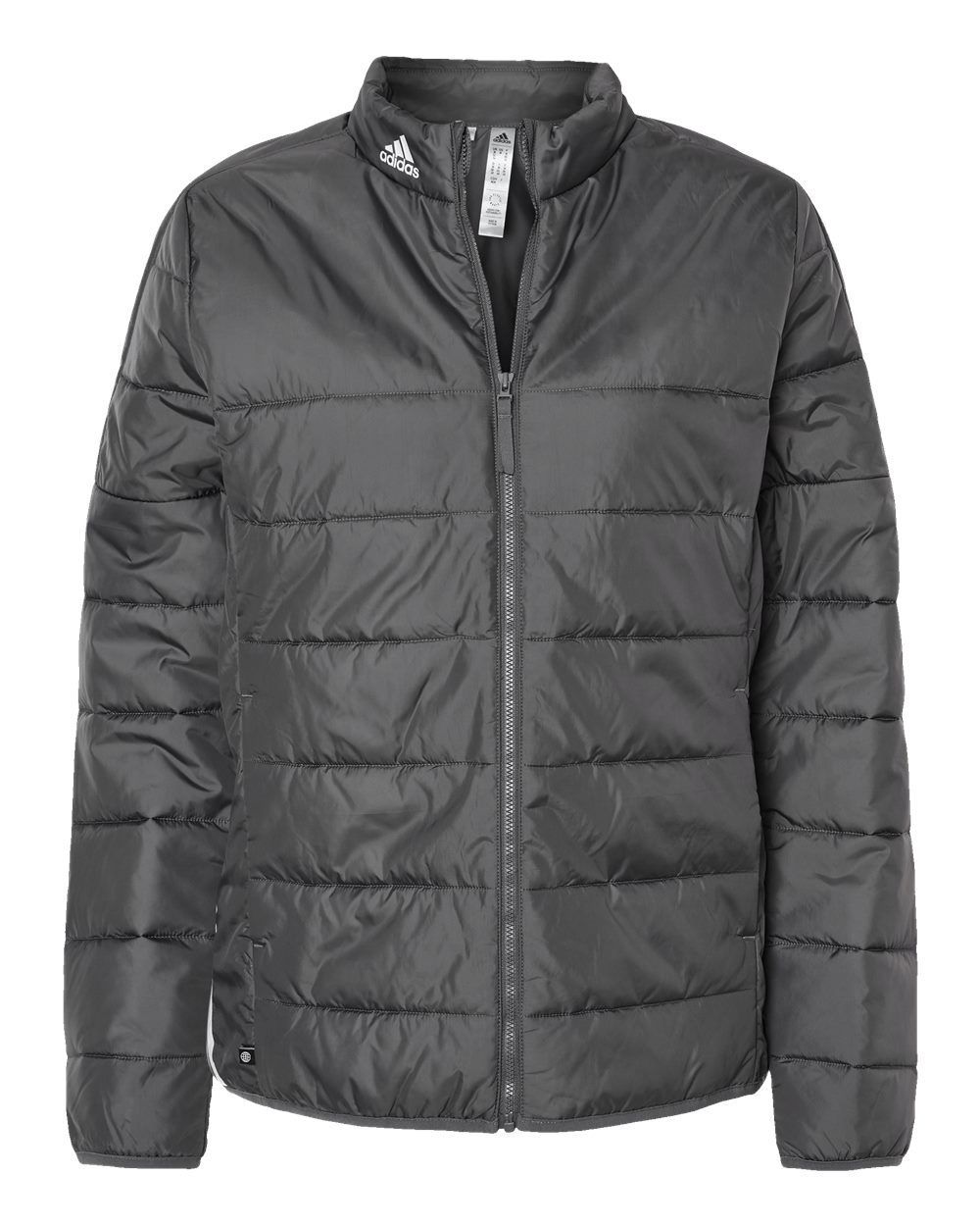 Adidas Womens Puffer Jacket in Grey Five