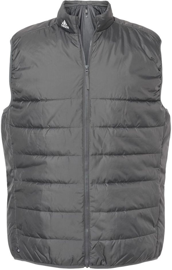 Am image of a Custom Adidas Puffer Vest in Grey Five!