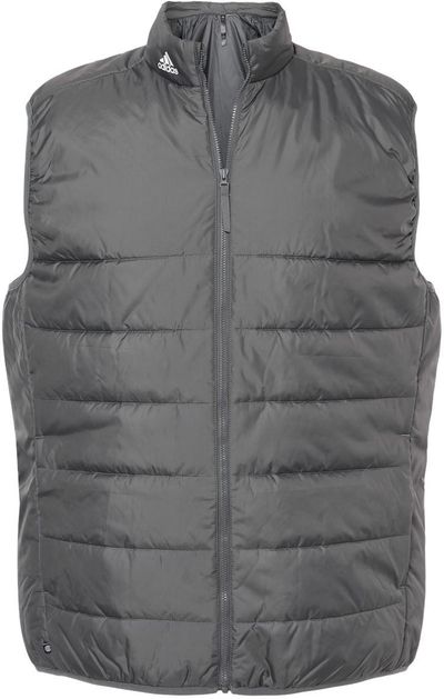 Am image of a Custom Adidas Puffer Vest in Grey Five!