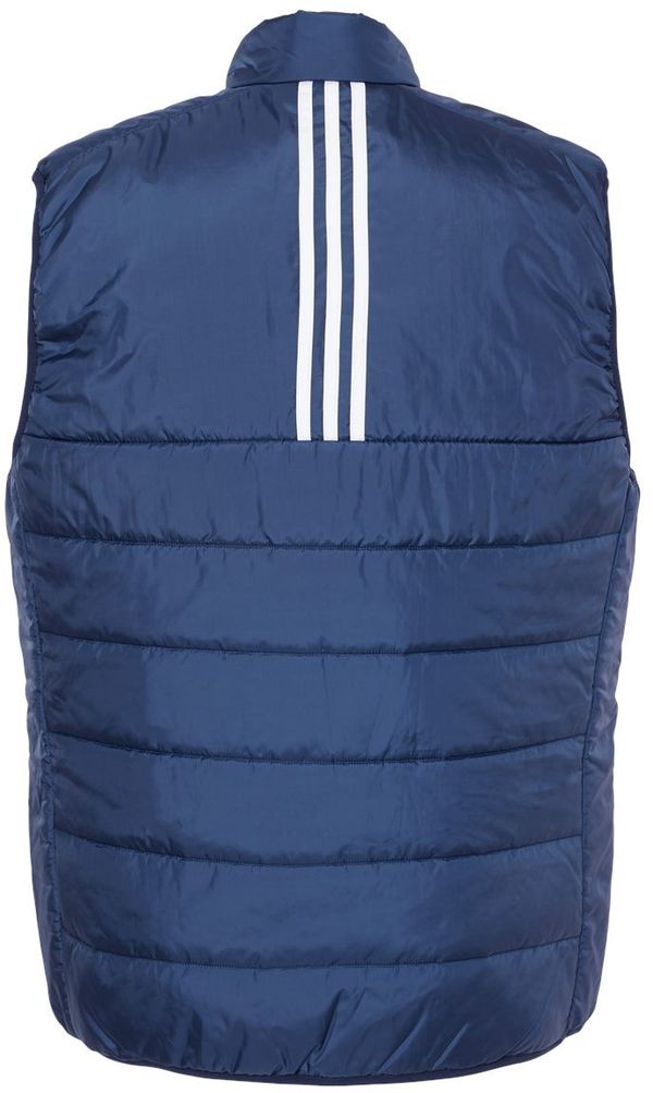 Am image of a Custom Adidas Puffer Vest in Team Navy Blue!