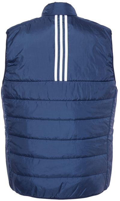 Am image of a Custom Adidas Puffer Vest in Team Navy Blue!