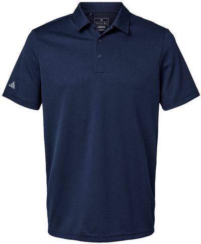 Am image of a Custom Adidas Micro Pique Polo in Collegiate Navy!