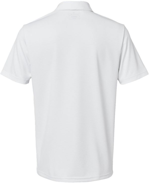 Am image of a Custom Adidas Micro Pique Polo in White!