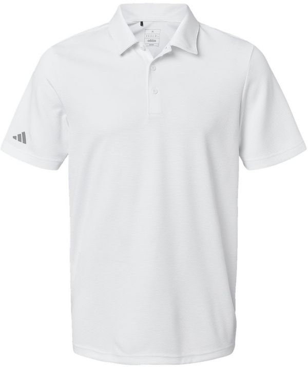 Am image of a Custom Adidas Micro Pique Polo in White!