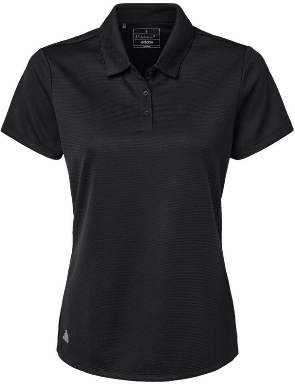 Am image of a Custom Adidas Womens Micro Pique Polo in Black!