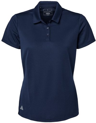 Am image of a Custom Adidas Womens Micro Pique Polo in Collegiate Navy!