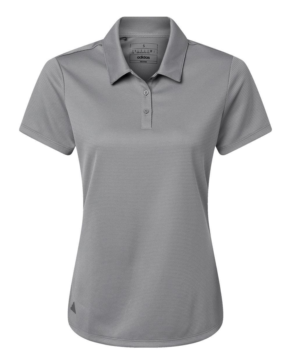 Adidas Womens Micro Pique Polo in Grey Three
