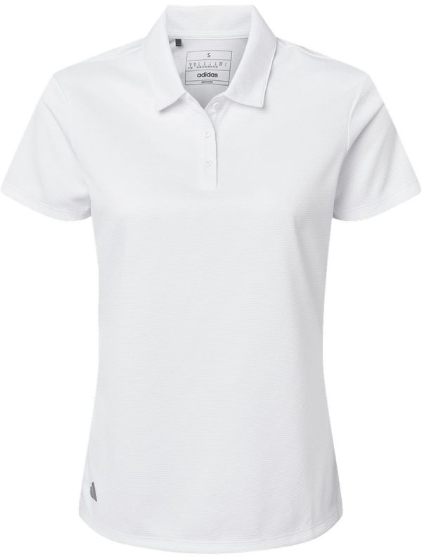 Am image of a Custom Adidas Womens Micro Pique Polo in White!