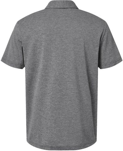 Am image of a Custom Adidas Heathered Polo in Black Melange!