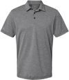 Am image of a Custom Adidas Heathered Polo in Black Melange!