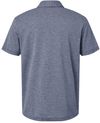 Am image of a Custom Adidas Heathered Polo in Collegiate Navy Melange!