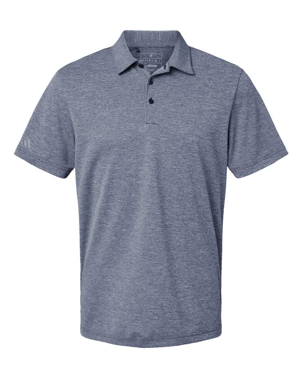 Adidas Heathered Polo in Collegiate Navy Melange