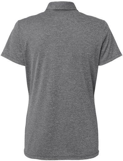 Am image of a Custom Adidas Womens Heathered Polo in Black Melange!