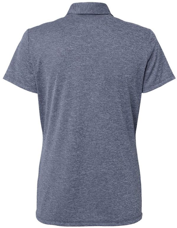 Am image of a Custom Adidas Womens Heathered Polo in Collegiate Navy Melange!
