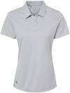 Am image of a Custom Adidas Womens Heathered Polo in Grey Two Melange!