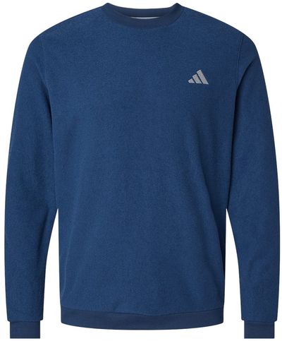 Am image of a Custom Adidas Crewneck Sweatshirt in Collegiate Navy!