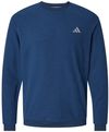 Am image of a Custom Adidas Crewneck Sweatshirt in Collegiate Navy!