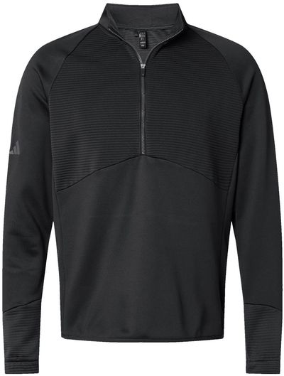 Am image of a Custom Adidas Quarter Zip Pullover in Black!