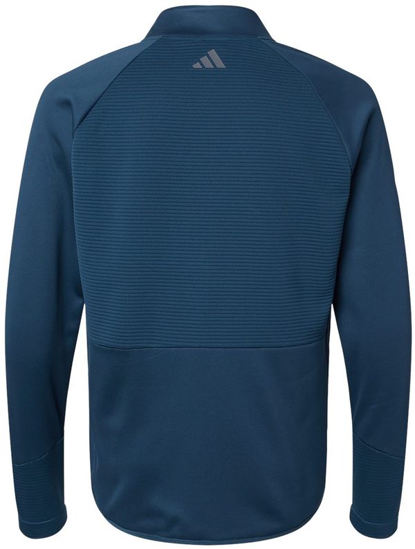 Am image of a Custom Adidas Quarter Zip Pullover in Crew Navy!
