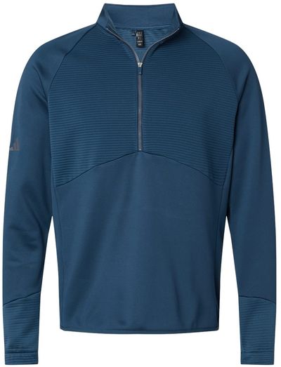 Am image of a Custom Adidas Quarter Zip Pullover in Crew Navy!