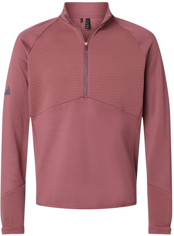 Am image of a Custom Adidas Quarter Zip Pullover in Quiet Crimson!