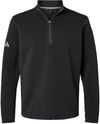 Am image of a Custom Adidas Spacer Quarter Zip Pullover in Black!
