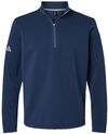 Am image of a Custom Adidas Spacer Quarter Zip Pullover in Collegiate Navy!
