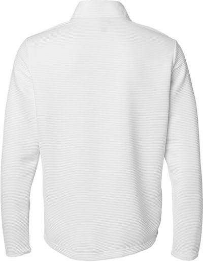 Am image of a Custom Adidas Spacer Quarter Zip Pullover in Core White!