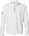 Am image of a Custom Adidas Spacer Quarter Zip Pullover in Core White!