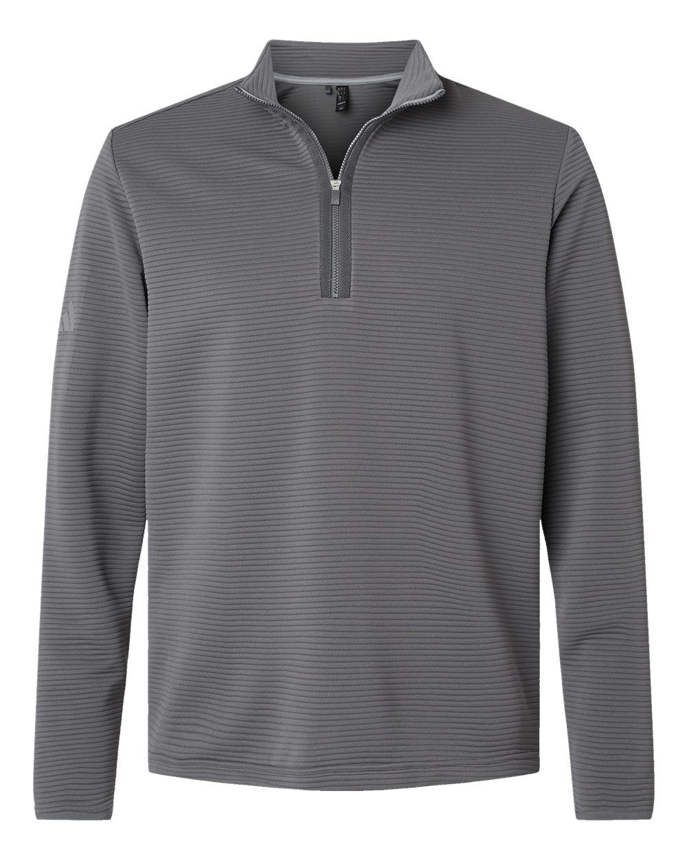 Adidas Spacer Quarter Zip Pullover in Grey Five