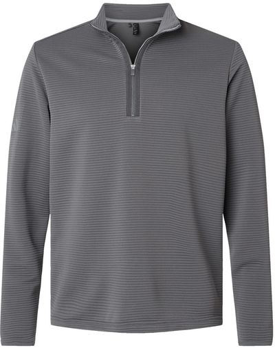 Am image of a Custom Adidas Spacer Quarter Zip Pullover in Grey Five!