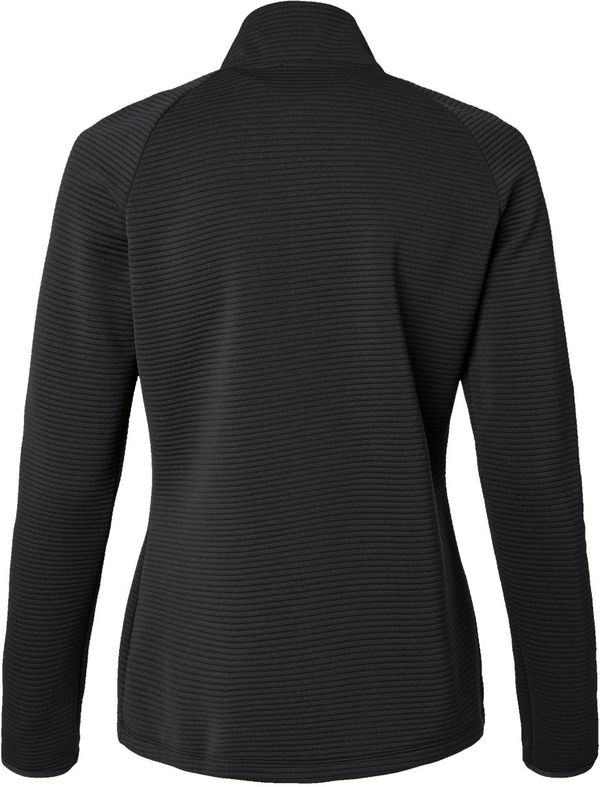 Am image of a Custom Adidas Womens Spacer Quarter Zip Pullover in Black!