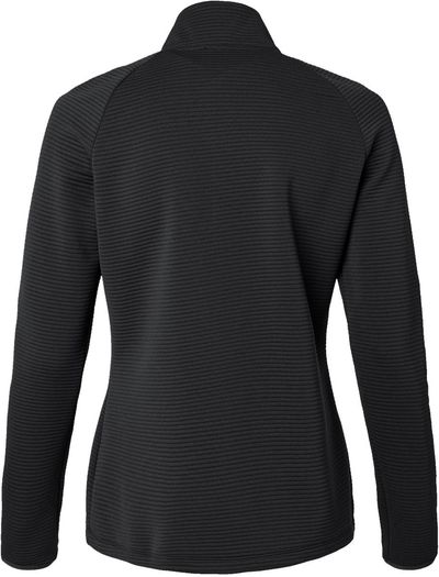 Am image of a Custom Adidas Womens Spacer Quarter Zip Pullover in Black!
