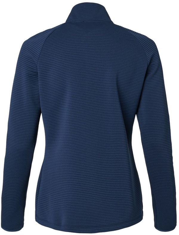 Am image of a Custom Adidas Womens Spacer Quarter Zip Pullover in Collegiate Navy!