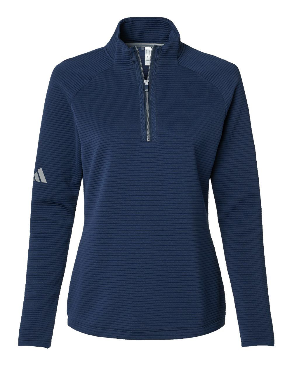 Adidas Womens Spacer Quarter Zip Pullover in Collegiate Navy