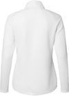 Am image of a Custom Adidas Womens Spacer Quarter Zip Pullover in Core White!