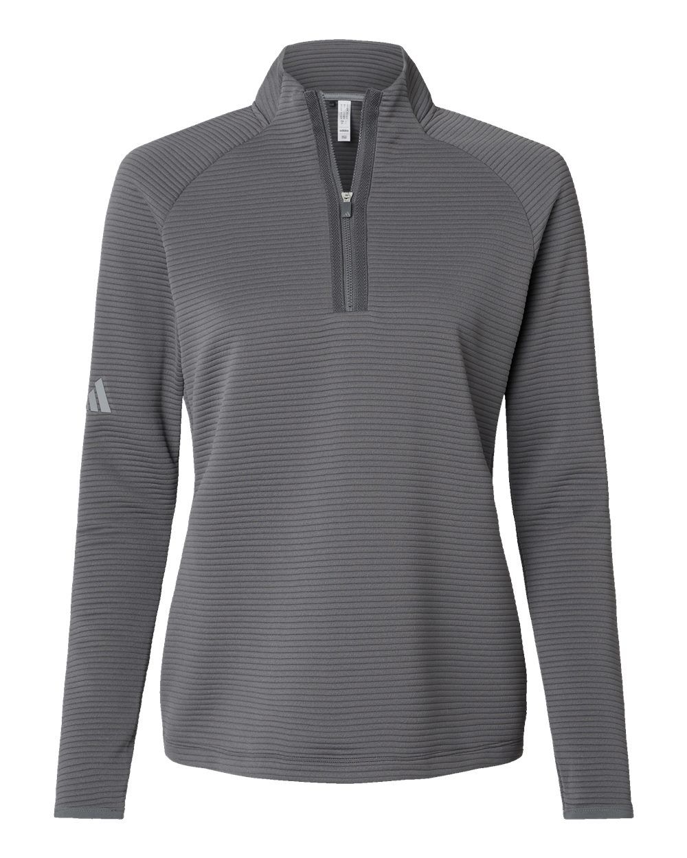 Adidas Womens Spacer Quarter Zip Pullover in Grey Five